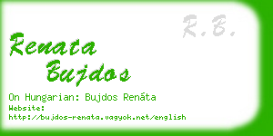 renata bujdos business card